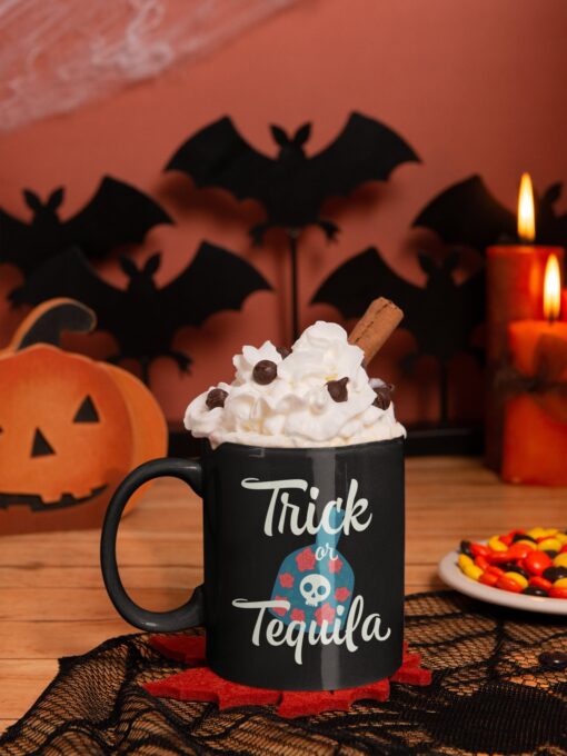 Trick Or Tequila Mug Funny Halloween Party