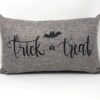 Halloween Boo Ghosts Bats Pink Decor Pillow