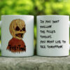 Trick R Treat Coffee Creepy Skeleton Mug