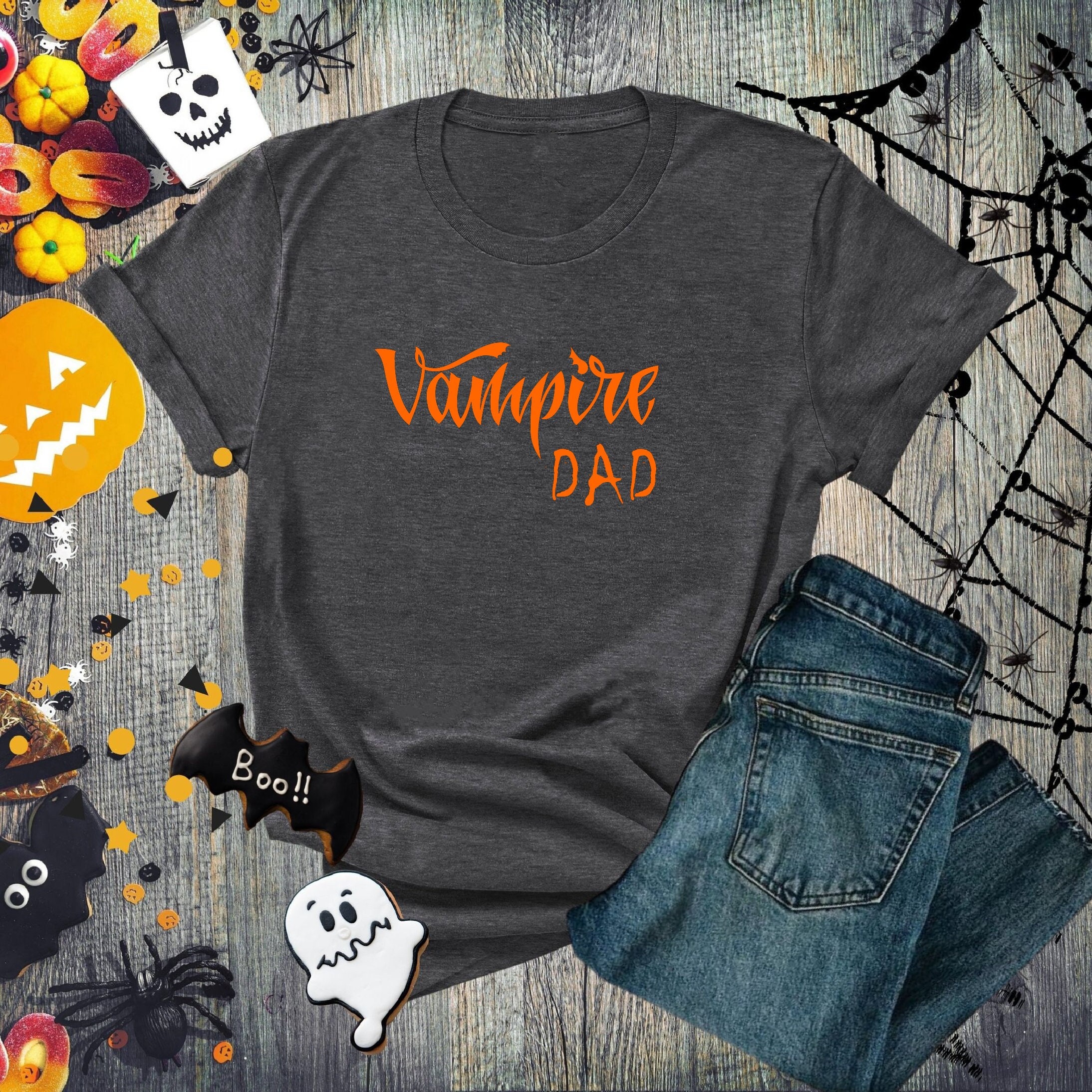 Vampire Dad Halloween Funny Shirt