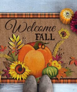 Welcome Fall Decor Thanksgiving Doormat