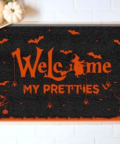 Welcome My Pretties Halloween Witch Doormat