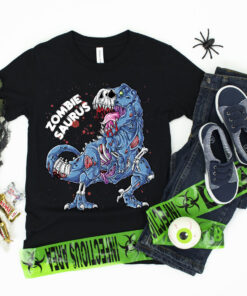 Zombie Dinosaur Halloween Shirt