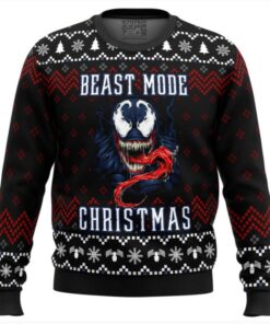 Venom Christmas Ugly Sweater Beast Mode
