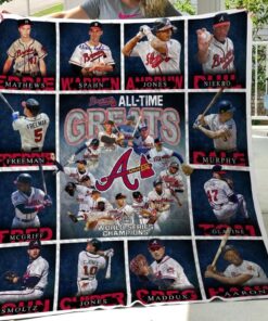 1995 To 2021World Series Champions Baseball Braves Team Blanket