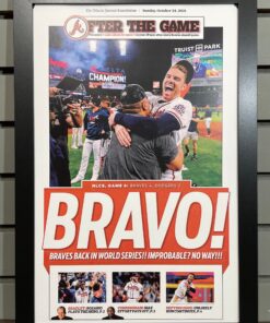 2021 Atlanta Braves NLCS Champions World Series Poster