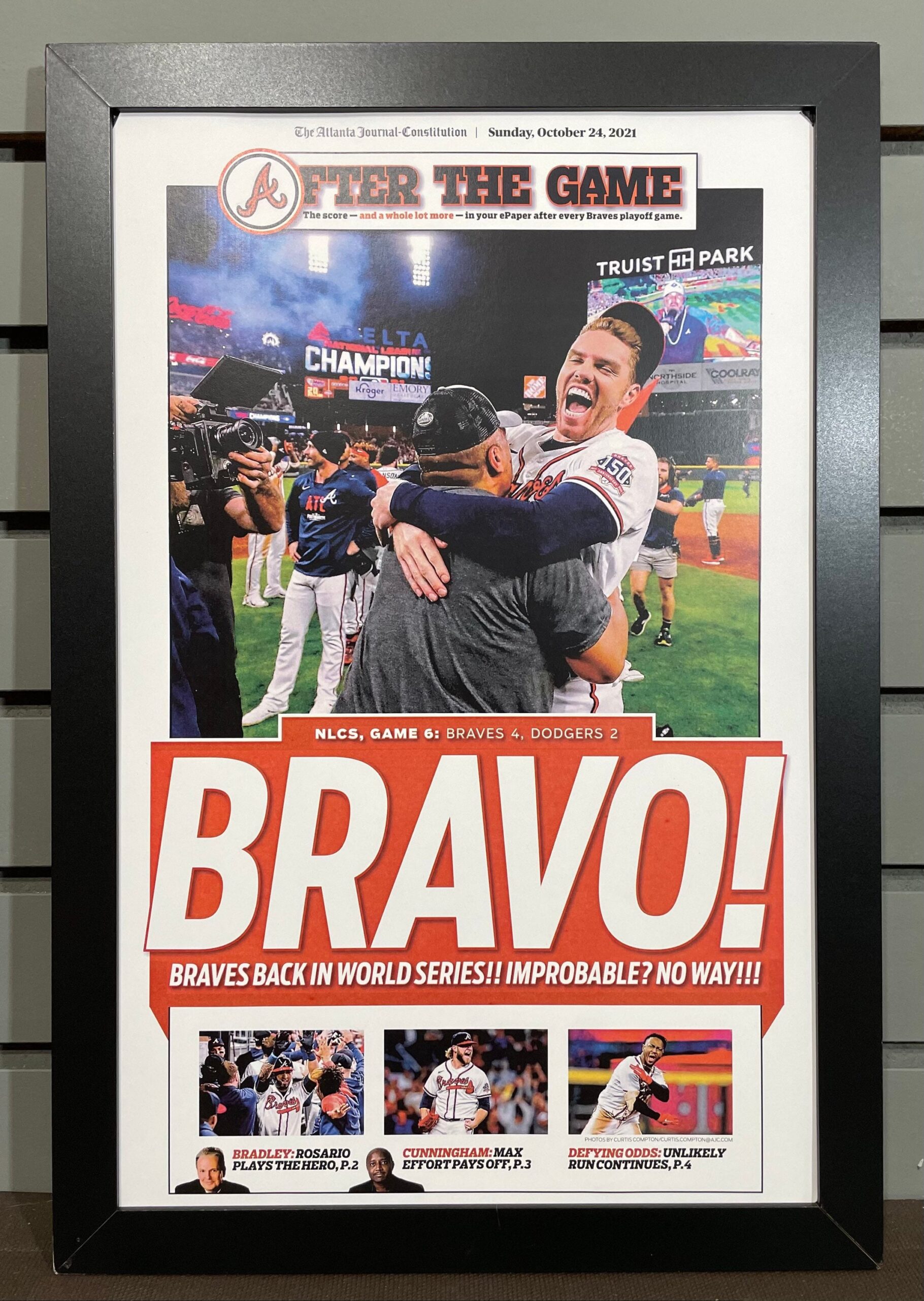 Atlanta Braves World Series Champs Baseball Poster - Jolly Family Gifts