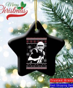 2021 Mac Jones New England Patriots Ugly Christmas Ornament