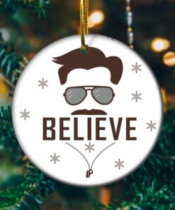 Merry Christmas Ted Lasso Believe 2021 Ornament