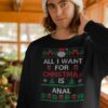 Vintage Put Your Nuts In My Mouth Funny Dirty Christmas Sweater