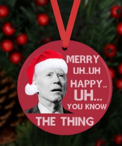 Anti Joe Biden Funny Christmas Ornament