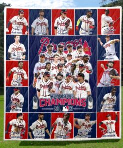 Atlanta Braves Mlb World Series Champions 2021 Quilt Blanket