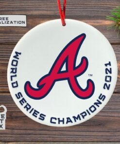 Atlanta Braves Personalize Christmas Ornament