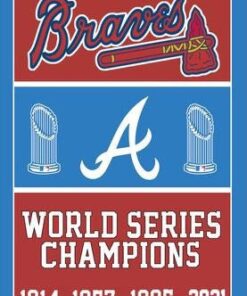 Home Decor Atlanta Braves World Series Championship Flag