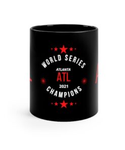 Baseball Atlanta Braves World Series Black Coffee Mug