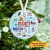 Funny 2021 Christmas Pandemic Year In Review Ornaments