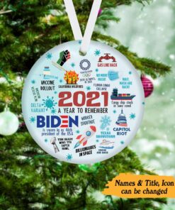 Christmas 2021 A Year To Remember Ornament