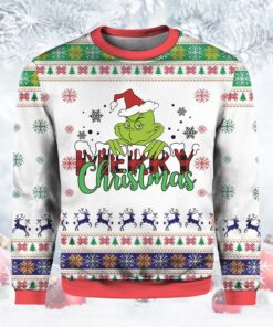 Christmas Ugly Sweater Grinch Face