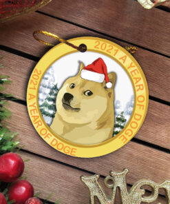 Crypto Doge Christmas Ornament