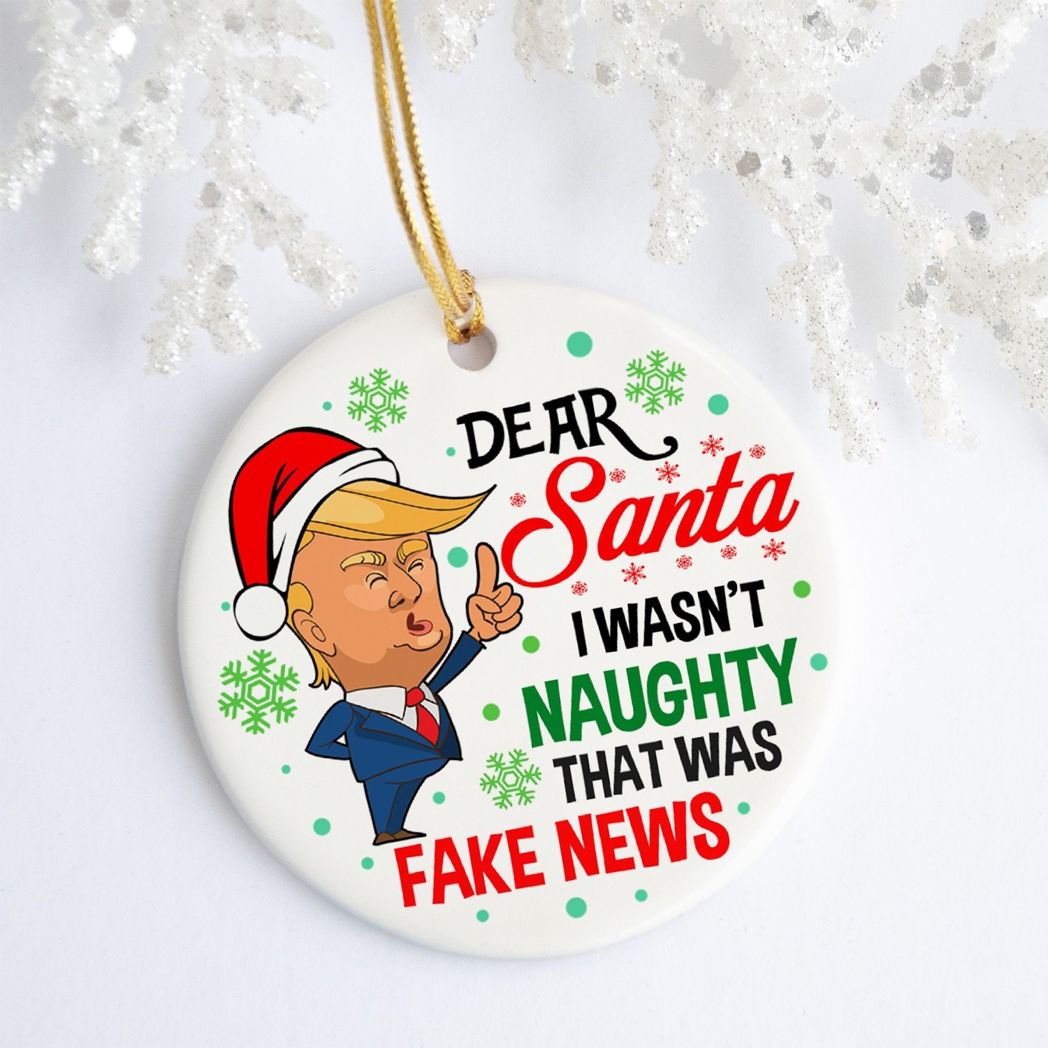Trump Ornament, Trump Christmas, Dad Trump Ornament, Donald Trump Gift –  Cute But Rude