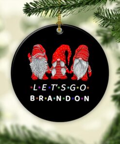 Gnome FJB Let’s Go Brandon Christmas Ornament