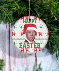 Happy Easter Ugly Christmas Funny Biden Ornament