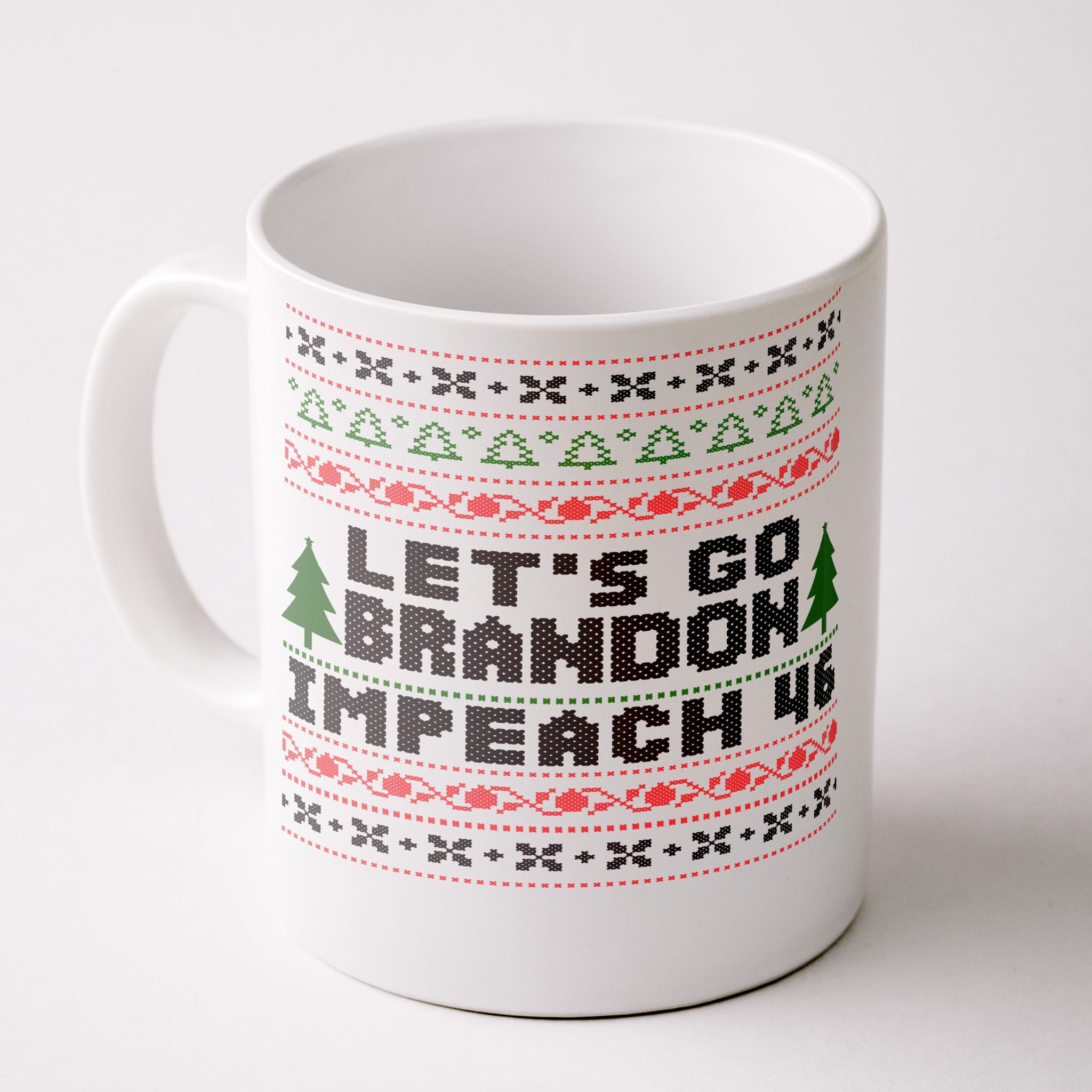 Funny Coffee Mug Christmas Lets Go Brandon - Teeholly