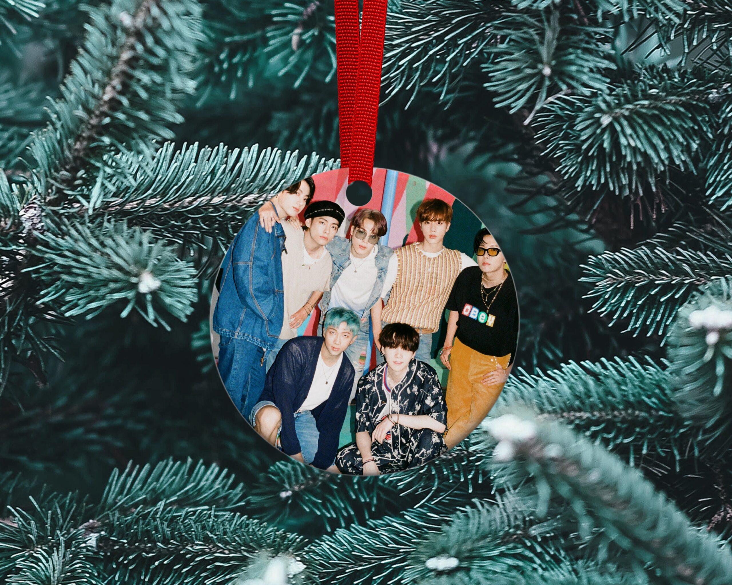 Home Decor BTS Christmas Ornaments