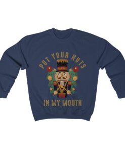 Vintage Put Your Nuts In My Mouth funny dirty christmas sweater