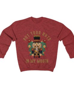 Vintage Put Your Nuts In My Mouth funny dirty christmas sweater