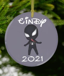 Venom Chibi Christmas Holiday Ornament