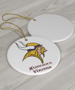 Minnesota Vikings NFL Team Logo Ceramic Christmas Ornaments 2021
