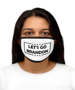 Lets Go Brandon Mixed Fabric Face Mask