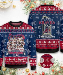 MLB Atlanta Braves Ugly Christmas Sweater 2021