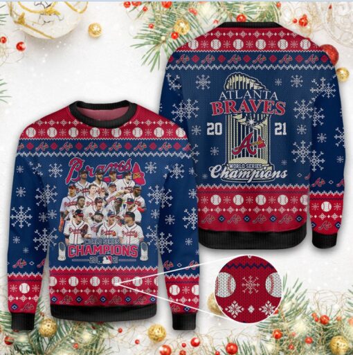 MLB Atlanta Braves Ugly Christmas Sweater 2021
