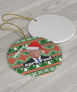 Funny Joe Biden Christmas Tree Ornament