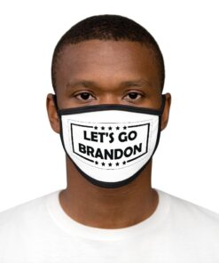 Lets Go Brandon Mixed Fabric Face Mask