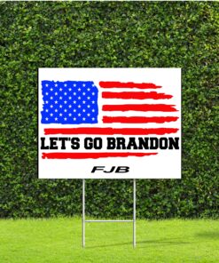 Let’s Go Brandon Political US Flag FJB Yard Sign