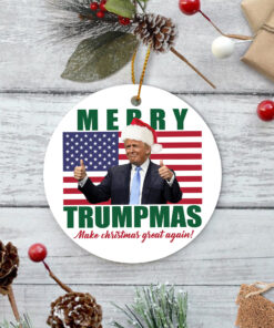 Merry Trumpmas Make Christmas Great Again 2021 Ornament