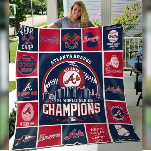 Mlb Atlanta Braves World Series 2021 Quilt Blanket
