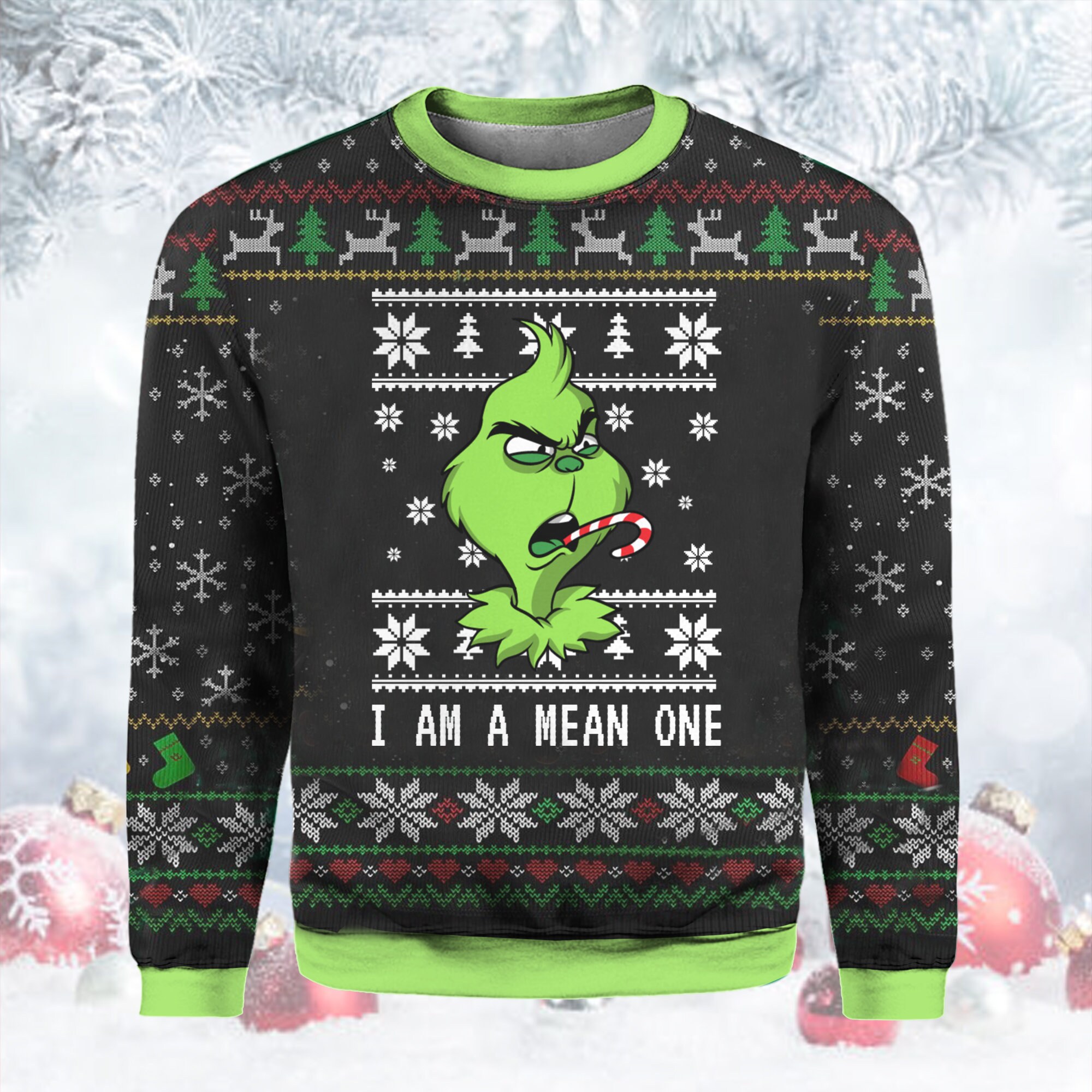 Brooklyn Nets Funny Grinch Ugly Christmas Sweater - Freedomdesign