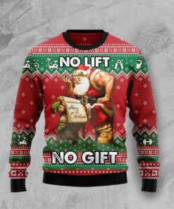 No Lift Gift Dirty Ugly Christmas Sweater