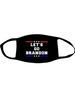 Reusable Black Let’s Go Brandon Face Mask