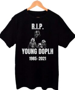 RIP Young Dolph 2021 Black Shirt