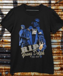 RIP Young Dolph Hip Hop Vintage Style Heavy Cotton Shirt