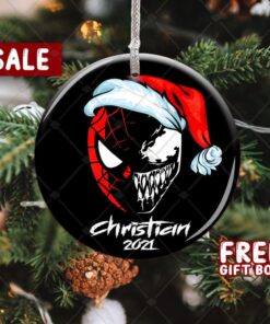 Superhero Personalized Venom Christmas Ornament