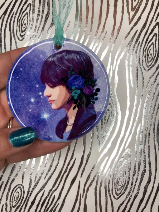 Taehyung V Porcelain Bts Christmas Ornament