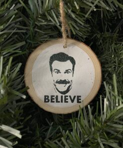 Ted Lasso Believe Wood Ornament