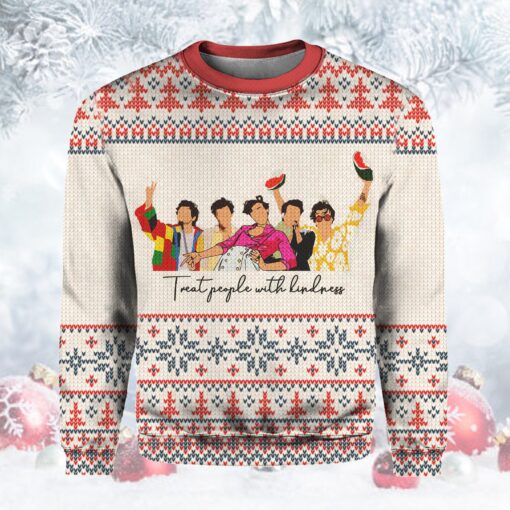 Treat People With Kindness Harry Styles Christmas Ugly Sweater