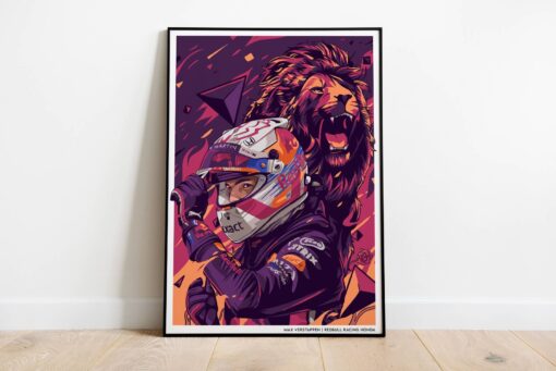 2021 World Champion Poster Max Verstappen